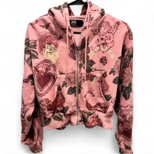 Darc Sport zipped crop hoodie